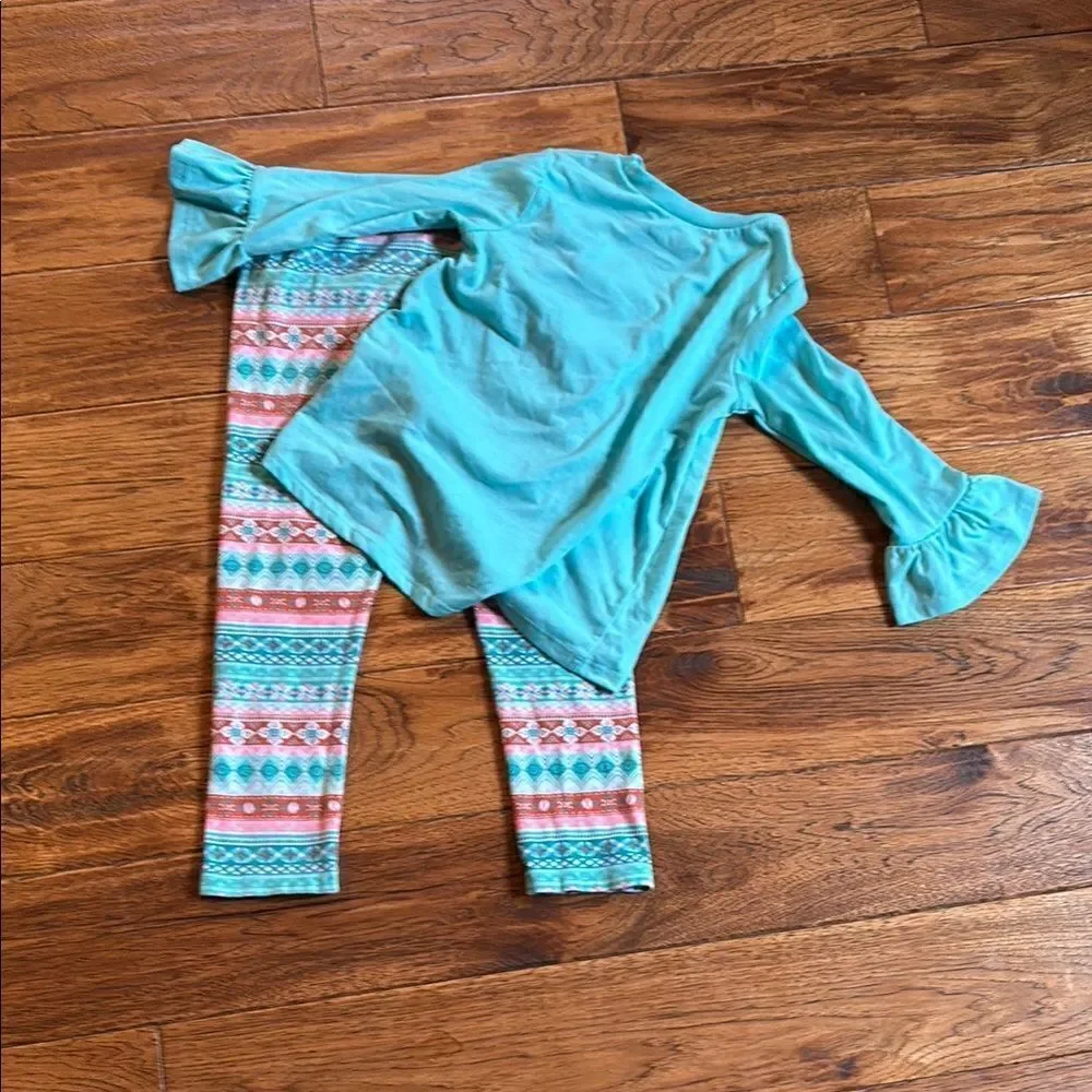 Disney Moana Toddler Set - Aqua and Multicolor